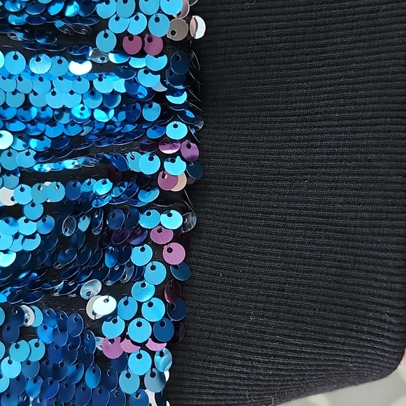 Sequin Long Sleeve Bomber Jacket - Picture 11 of 12